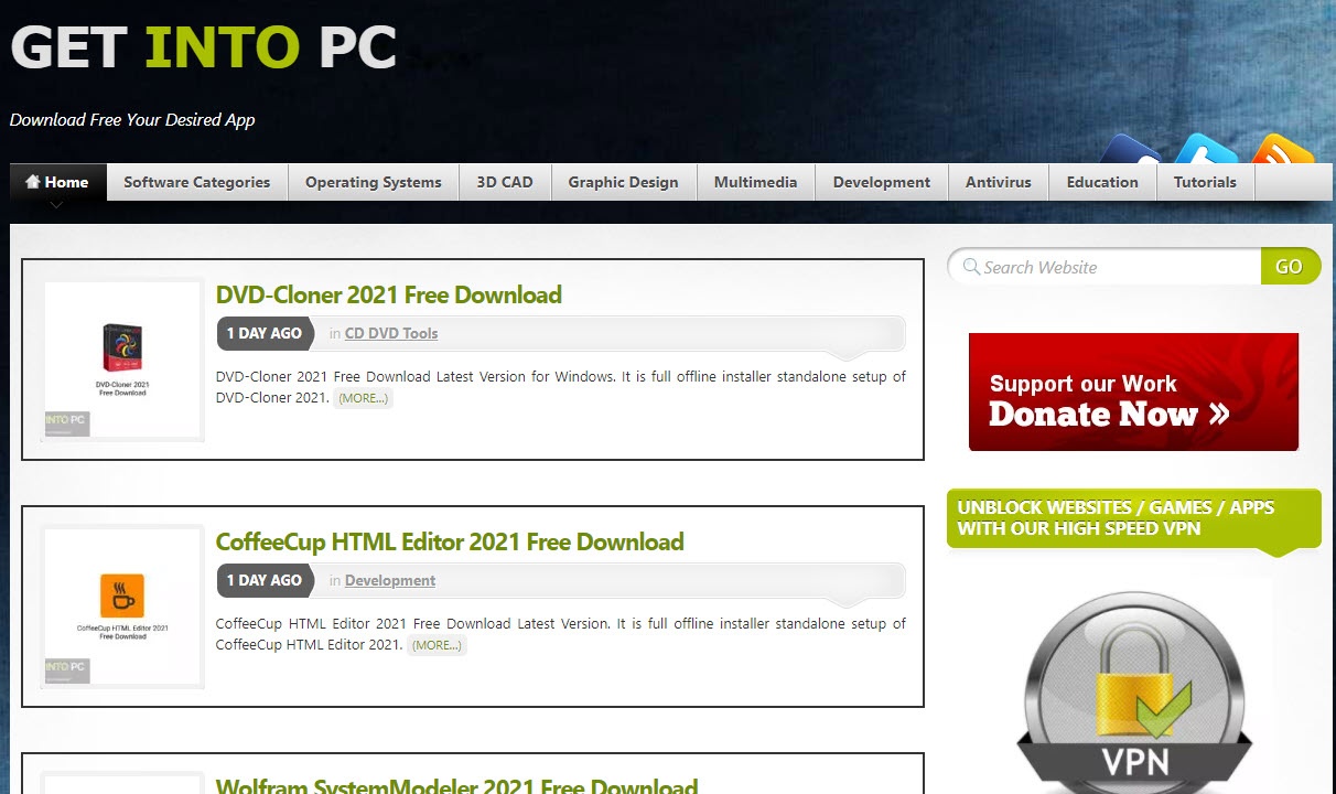 Website Download Software Free_Get Into PC